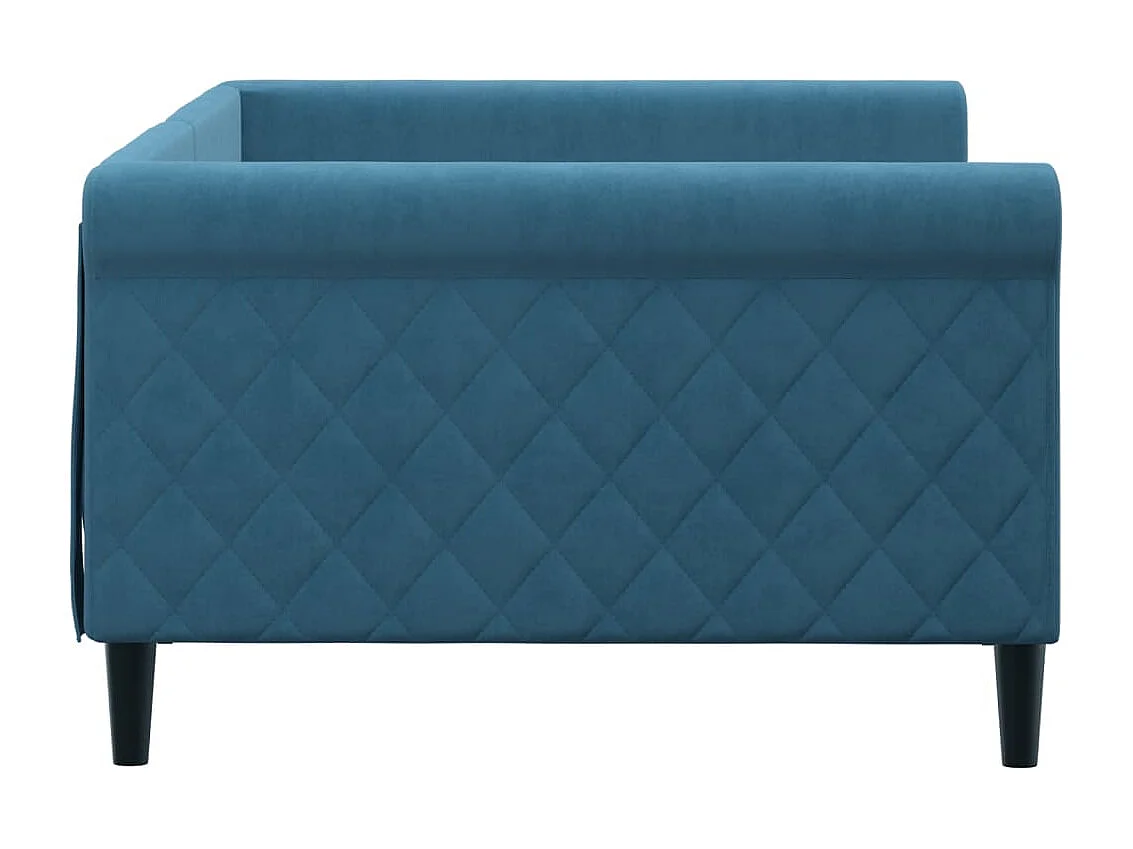 Tagesbett Blau 100x200 cm Samt