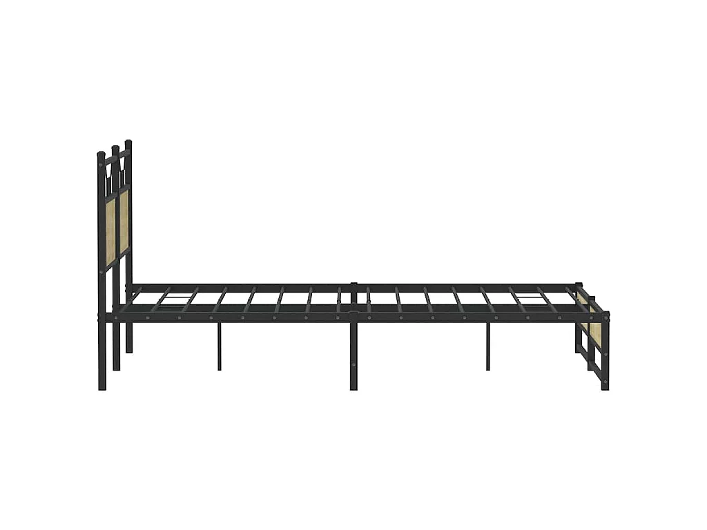 Cadre de lit sans matelas chêne sonoma 140x200 cm
