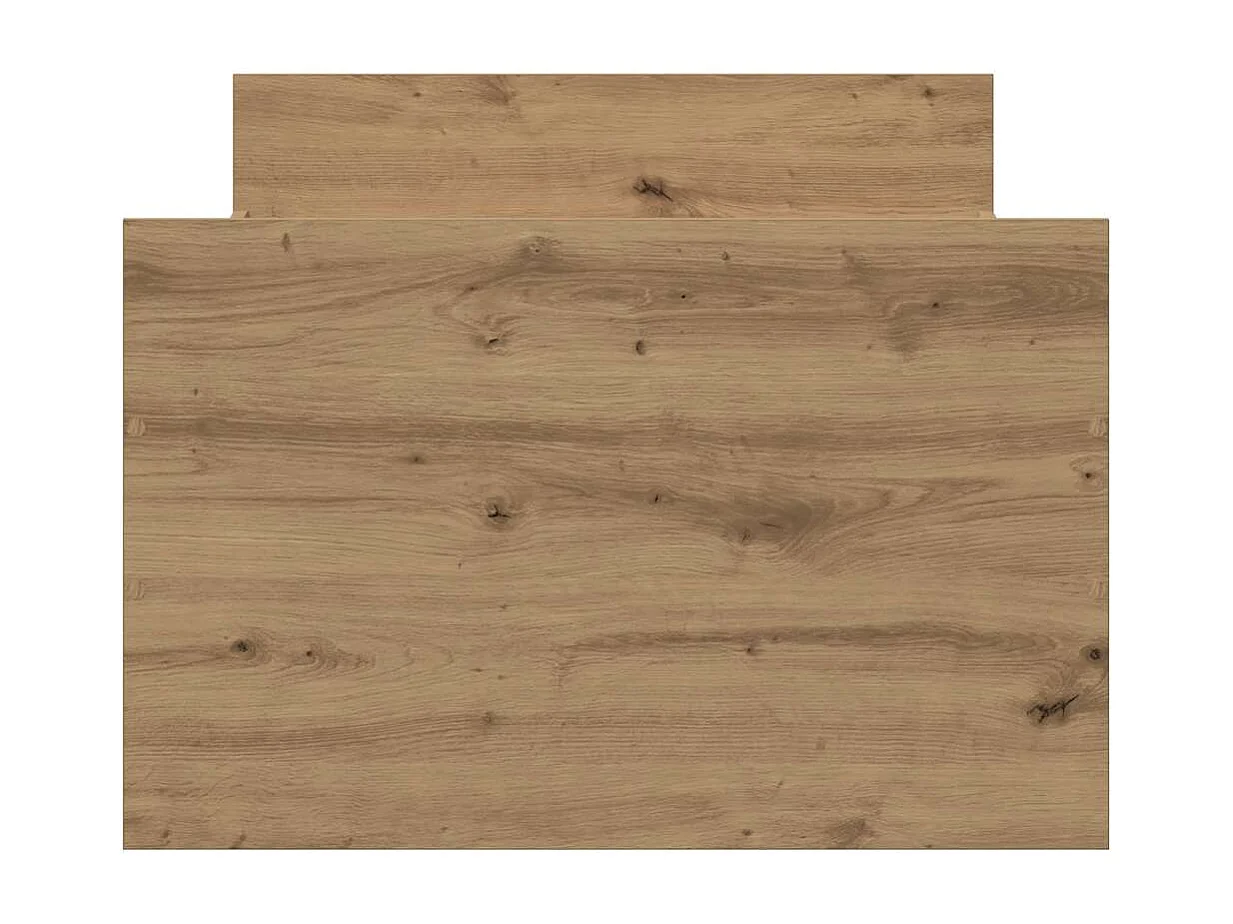 Bedframe zonder matras spaanplaat artisanaal eikenkleurig