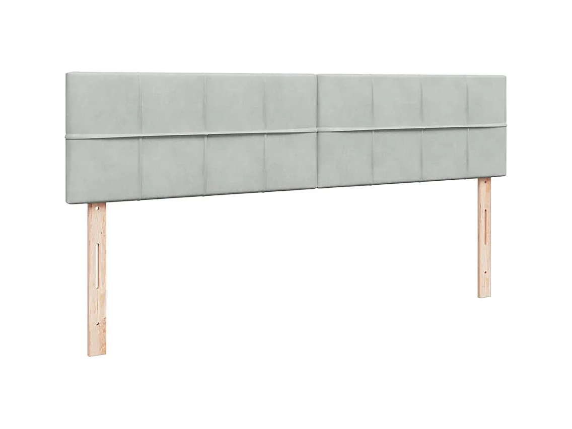 Estructura cama otomana colchones terciopelo gris claro