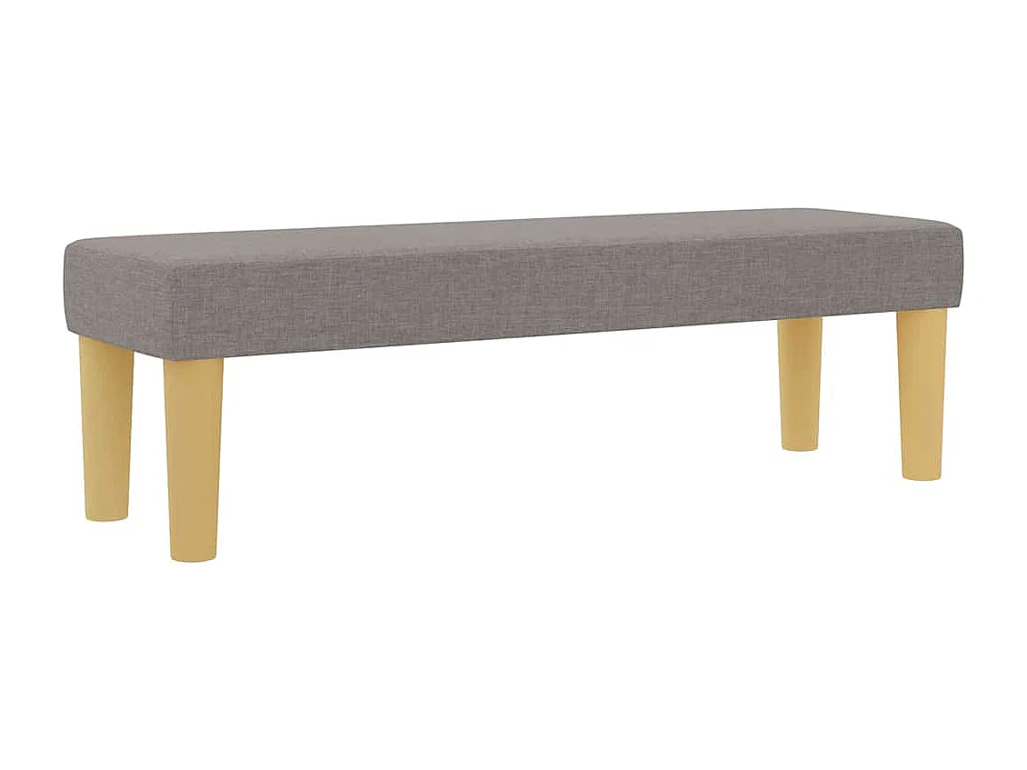 Cama tipo Box Spring con cabecera Taupé 200 x 160 cm tela