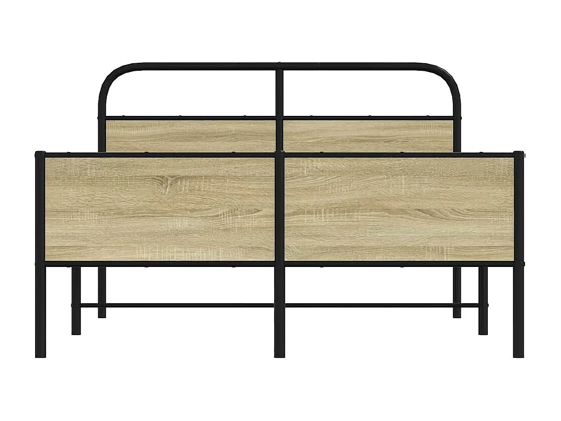 Cadre de lit sans matelas 140x200 cm chêne sonoma