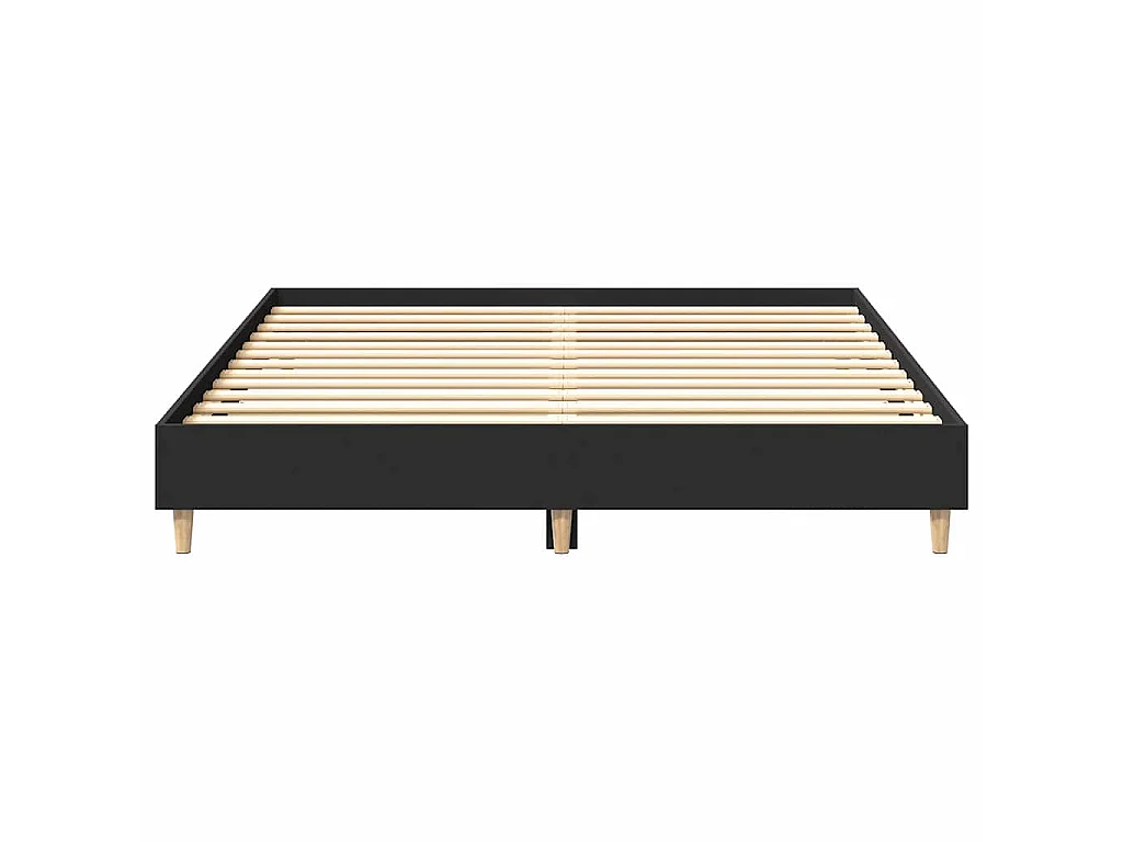 Bedframe zonder matras 140x200 cm spaanplaat zwart