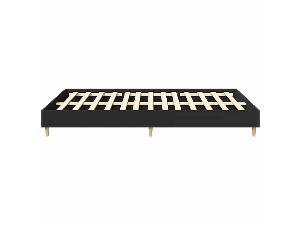 Bedframe zonder matras 140x200 cm spaanplaat zwart
