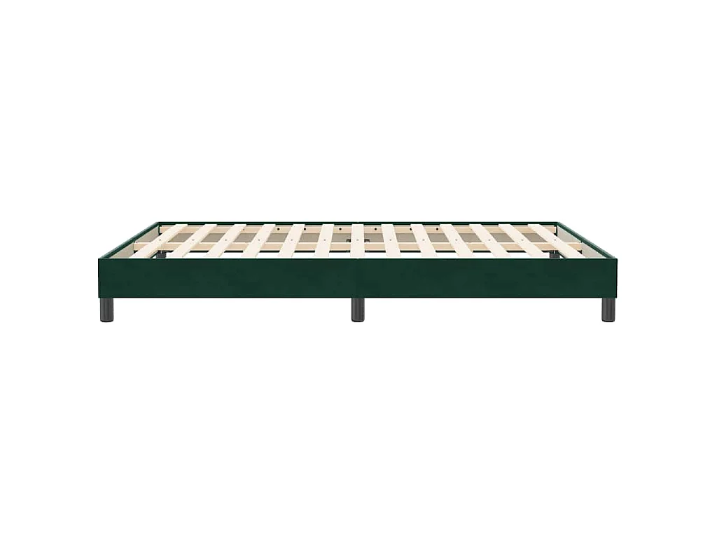Sommier à lattes de lit sans matelas 160x210 cm velours
