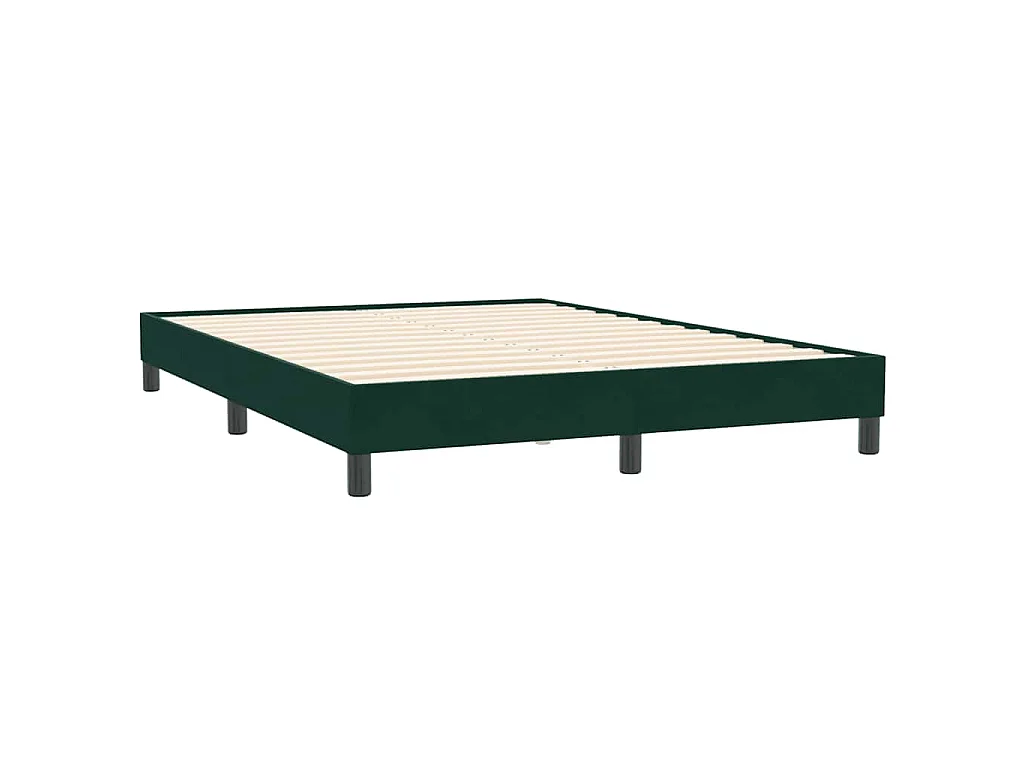 Sommier à lattes de lit sans matelas 160x210 cm velours