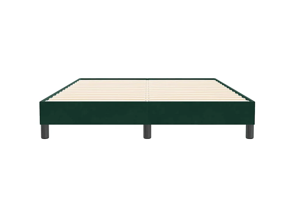 Sommier à lattes de lit sans matelas 160x210 cm velours