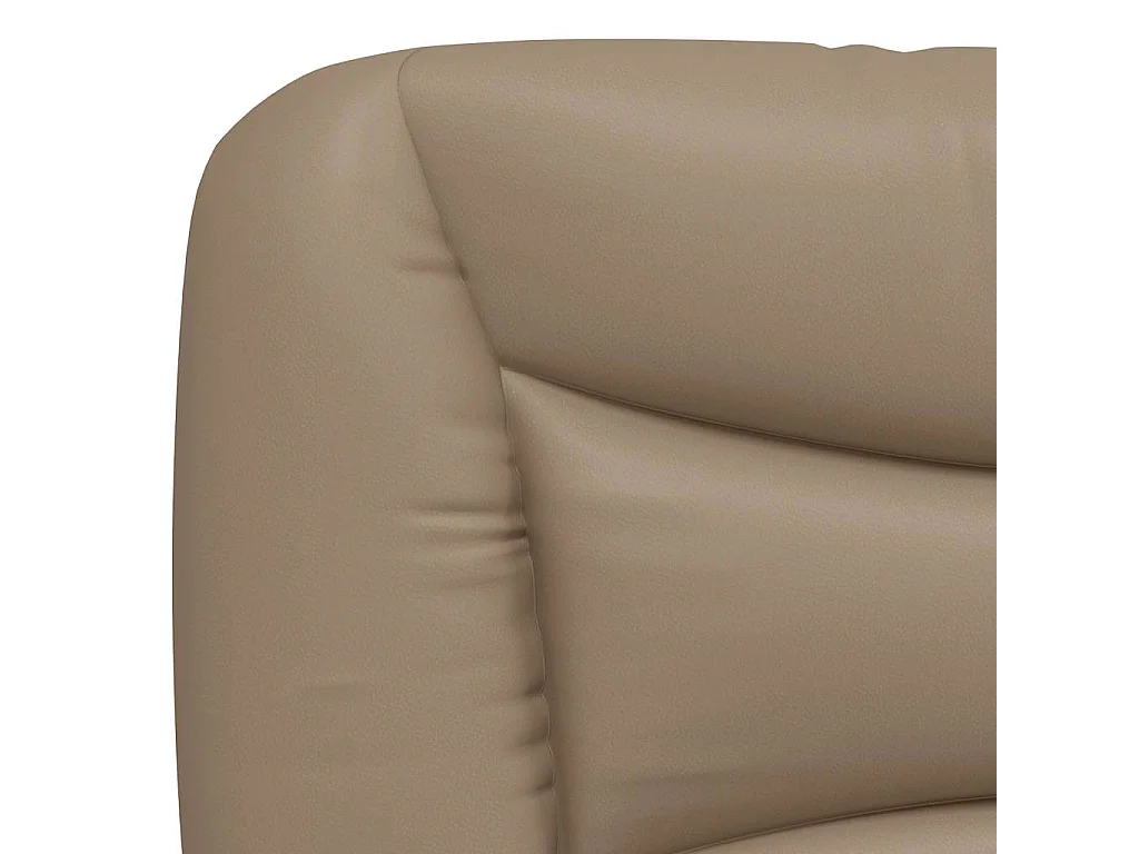 Letto con Materasso Hvar Cappuccino 90x200 cm in Similpelle