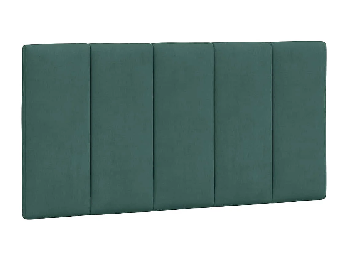 Bettgestell mit LED ohne Matratze "Hanko" Dunkelgrün 100x200 cm Samt