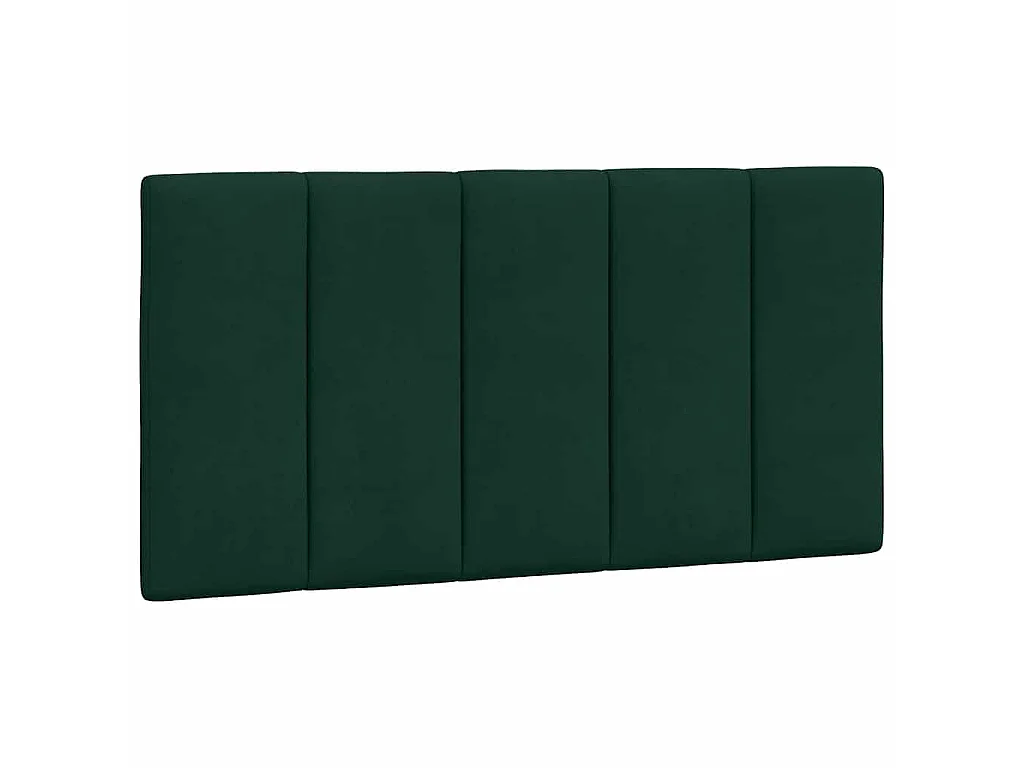 Cadre de lit avec LED sans matelas Hanko vert foncé 100x200cm velours