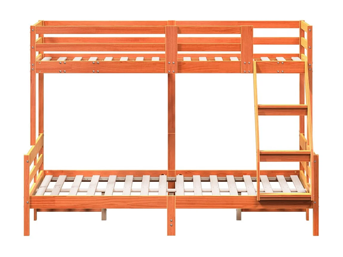 Lit superposé sans matelas 90x200/140x200 cm bois massif