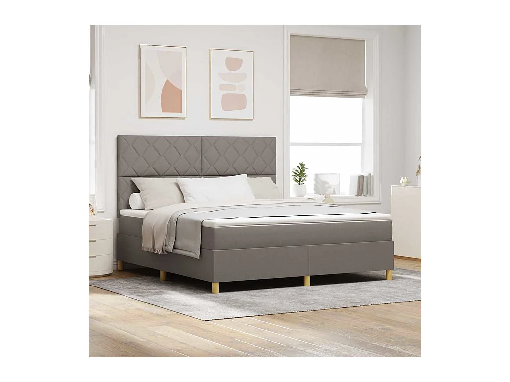 Letto a molle con materasso Talpa 180 x 200 cm Tessuto