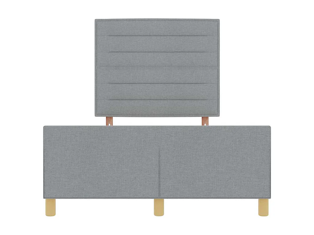 Struttura del letto Grigio chiaro 140 x 200 cm Tessuto