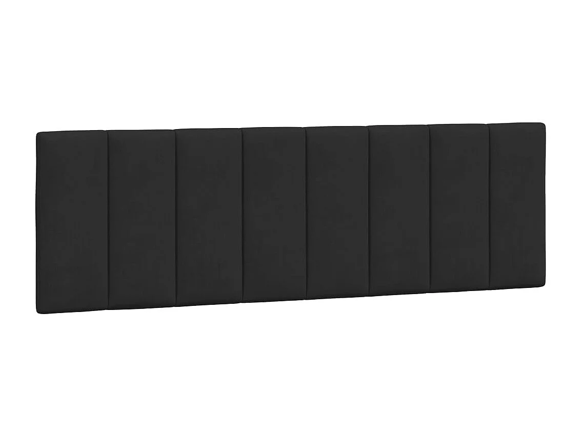 Bedframe met LED zonder matras "Hanko"  fluweel zwart 160x200 cm