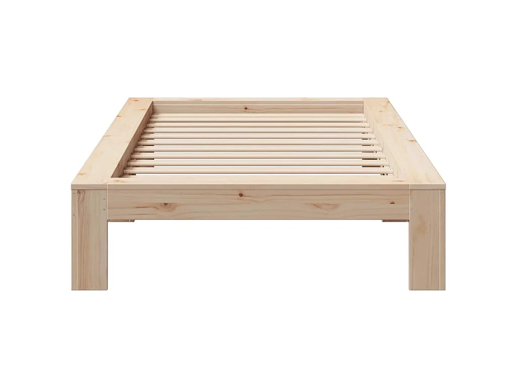 Bedframe zonder matras massief grenenhout 90x200 cm