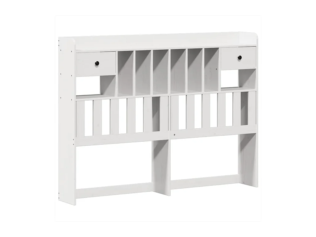 Cadre de lit sans matelas blanc 140x200 cm bois de pin massif