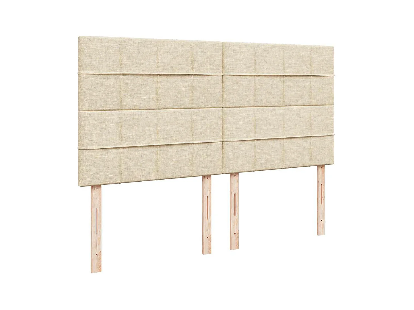 Ottoman-Bett mit Matratze Creme 160x200 cm Stoff