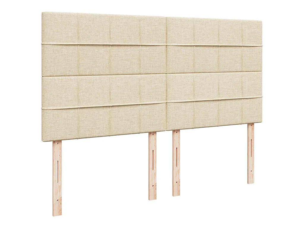 Ottoman-Bett mit Matratze Creme 160x200 cm Stoff