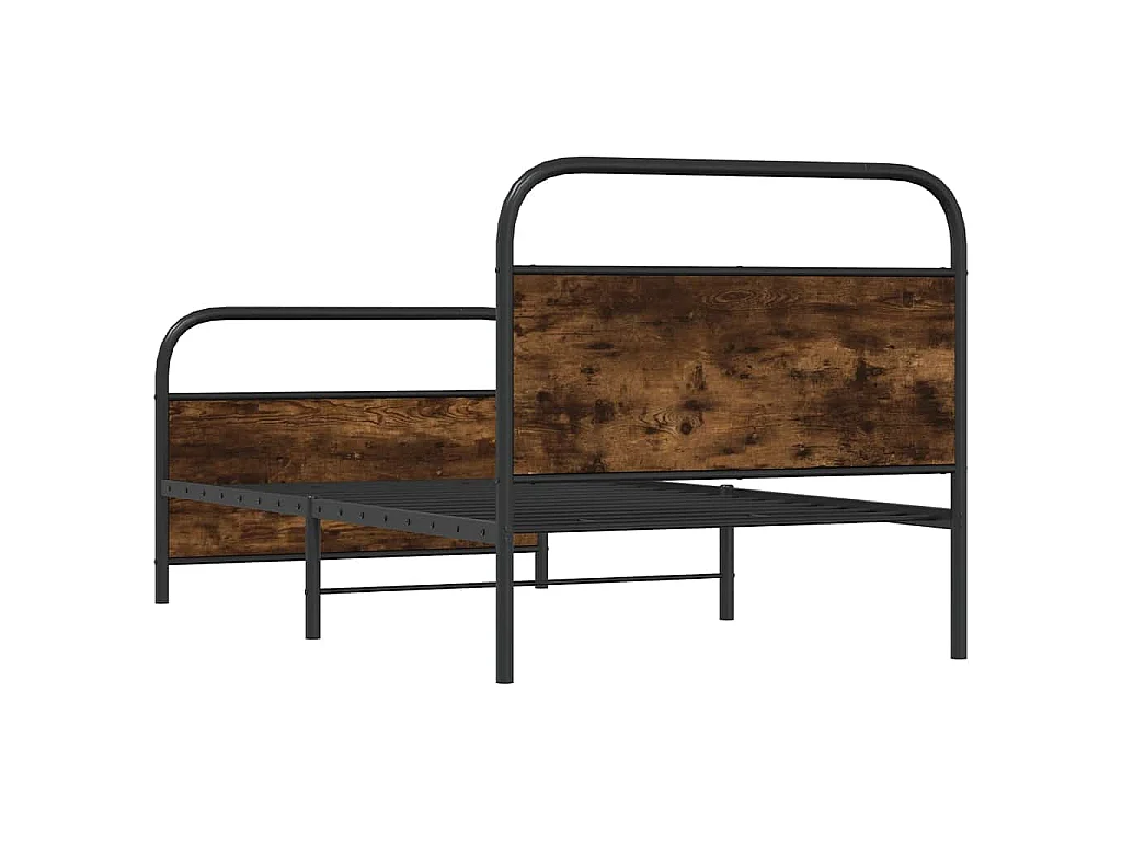 Giroletto senza Materasso Rovere Fumo 100x200 cm in Truciolato