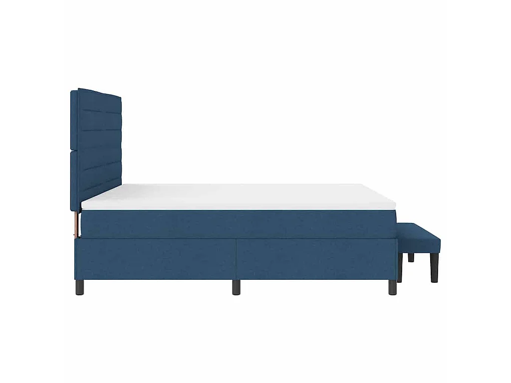 Boxspringbed met hoofdeinde Blauw 180 x 200 cm Stof