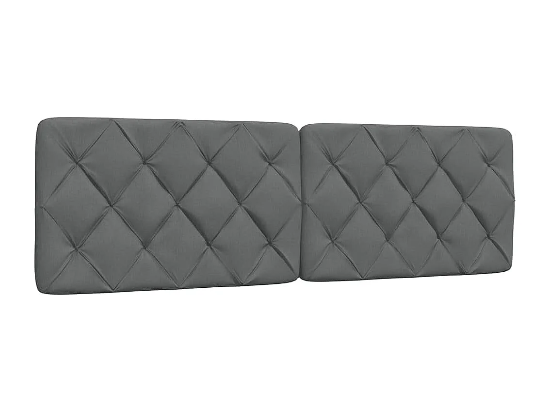 Bed met matras stof donkergrijs 160x200 cm