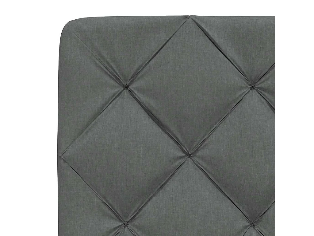 Bed met matras stof donkergrijs 160x200 cm