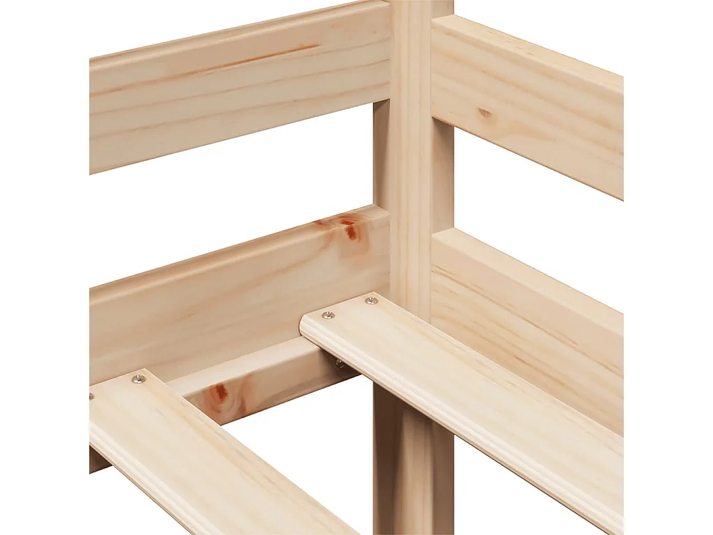 Lit de jour avec tiroirs sans matelas 90x200 cm bois massif