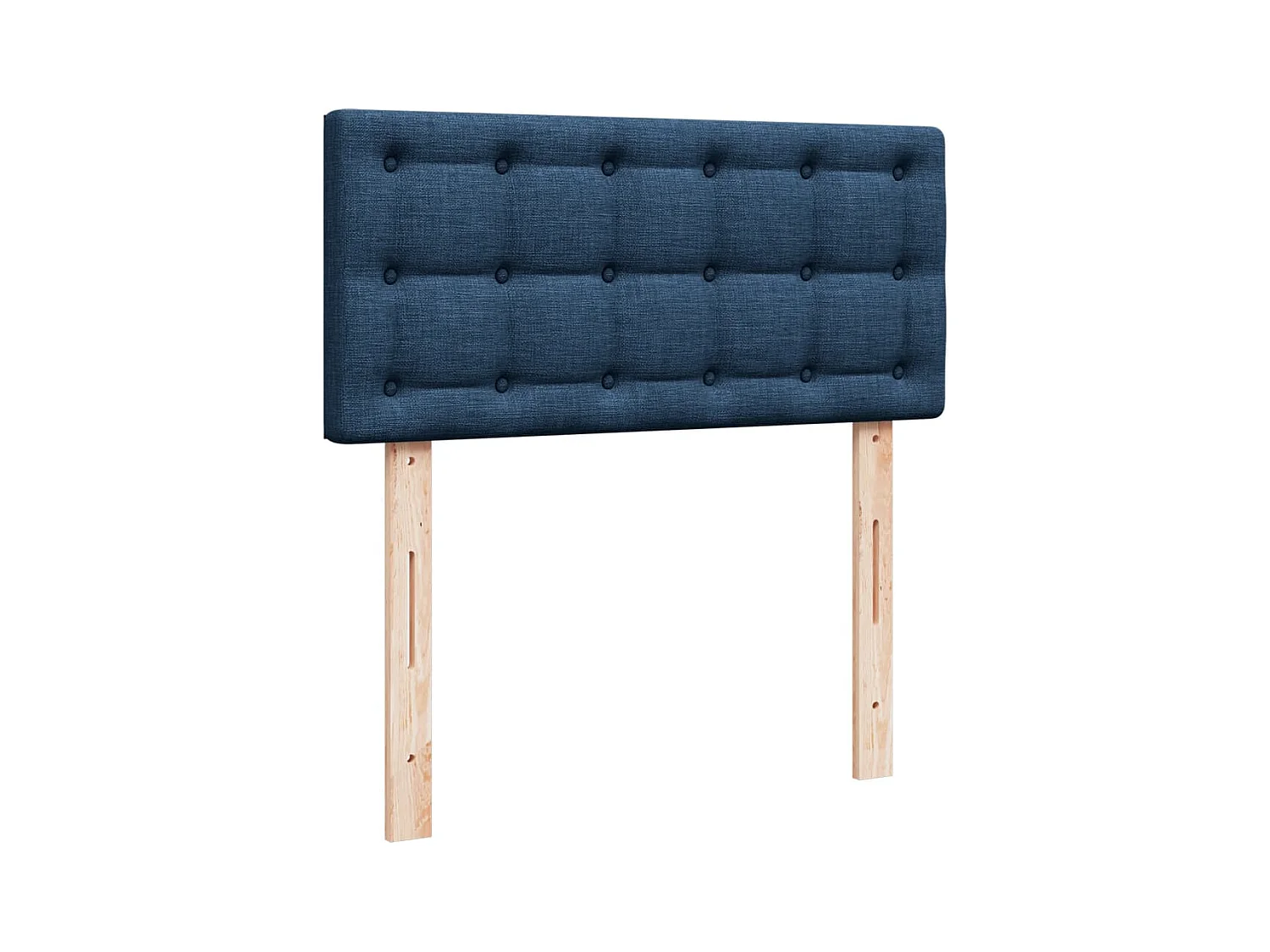 Boxspringbett mit Matratze Blau 100x200 cm Stoff