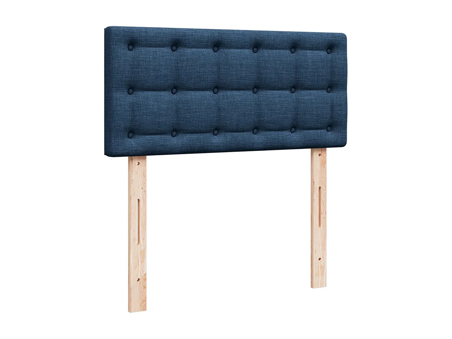 Boxspring met matras stof blauw 100x200 cm