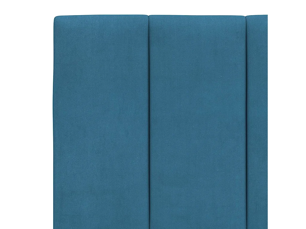 Cadre de lit sans matelas Hanko bleu 160x200 cm velours