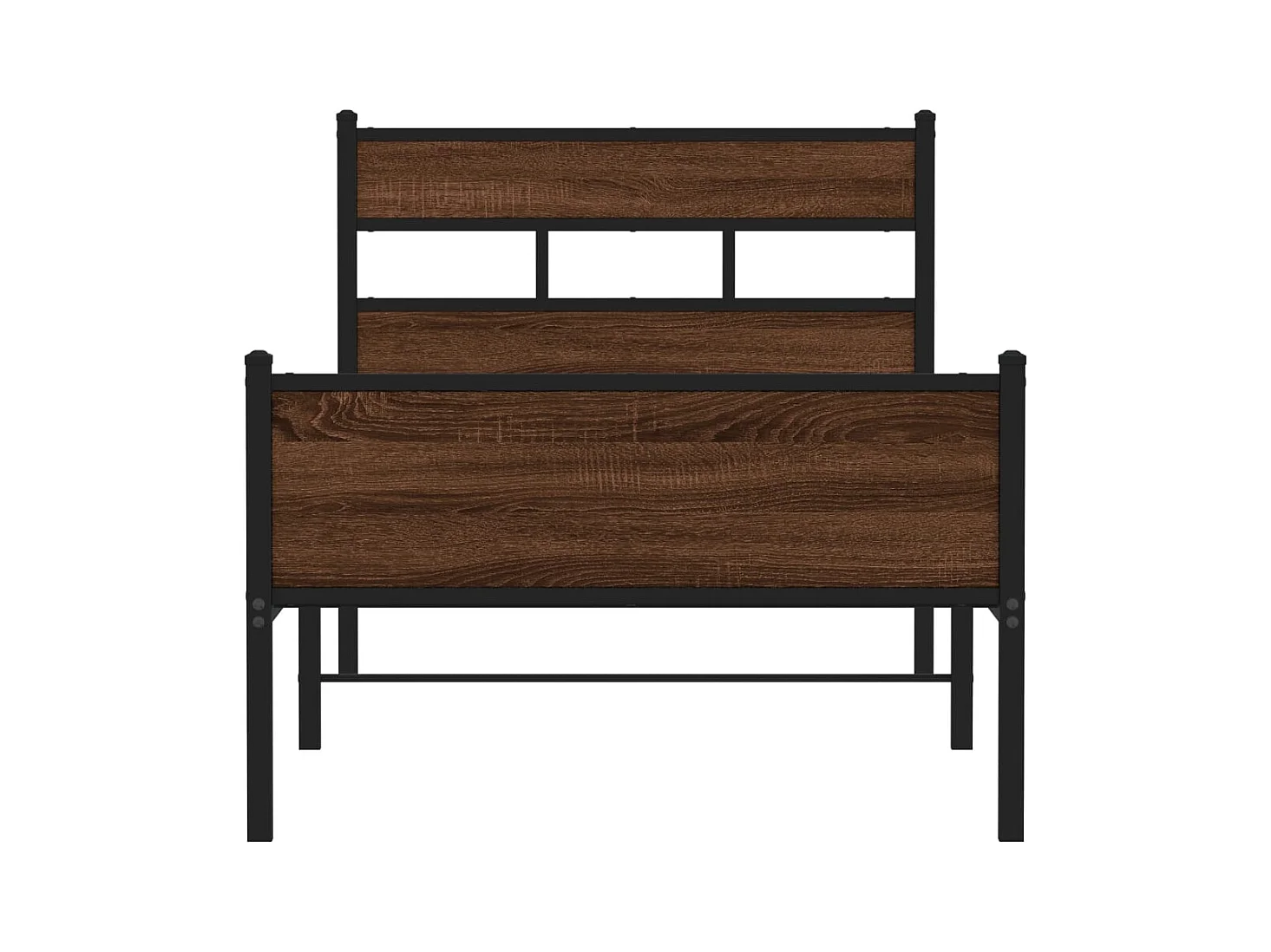 Cadre de lit sans matelas chêne marron 90x190cm bois ingénierie
