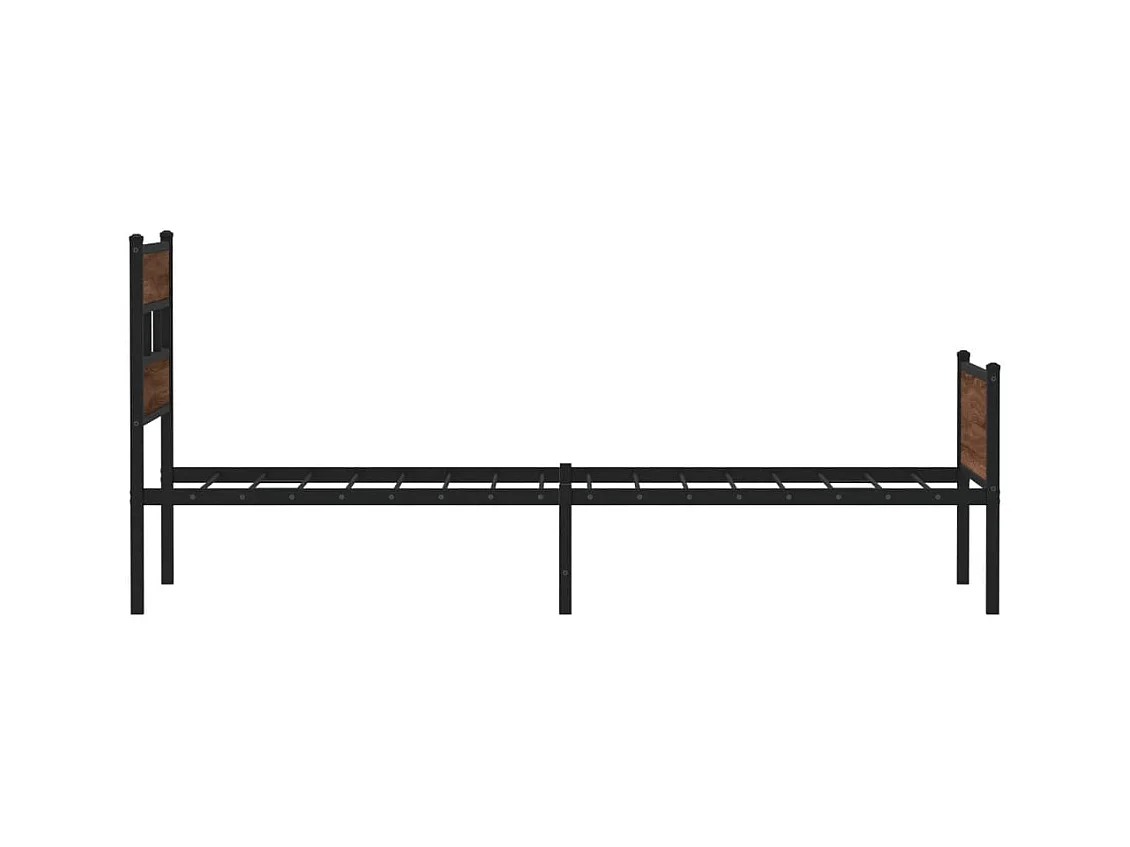 Cadre de lit sans matelas chêne marron 90x190cm bois ingénierie