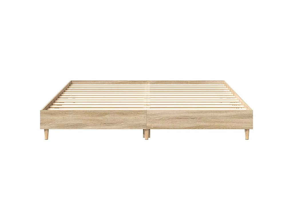 Giroletto senza Materasso Rovere Sonoma 160x200cm in Truciolato