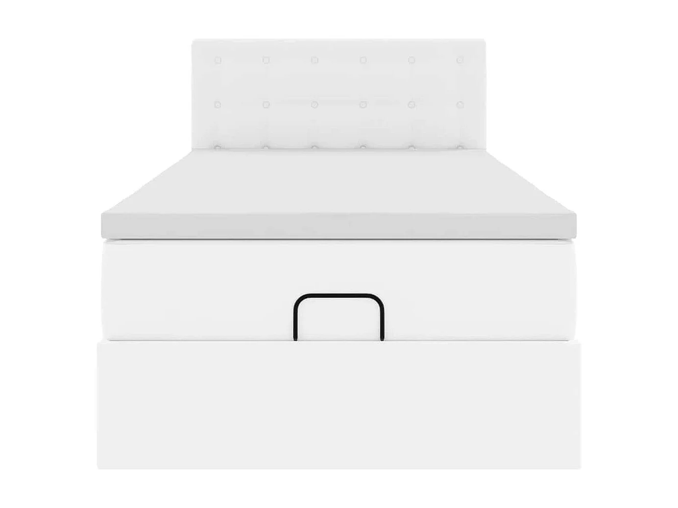 Ottoman bed met matrassen en LED's 100x200cm kunstleer