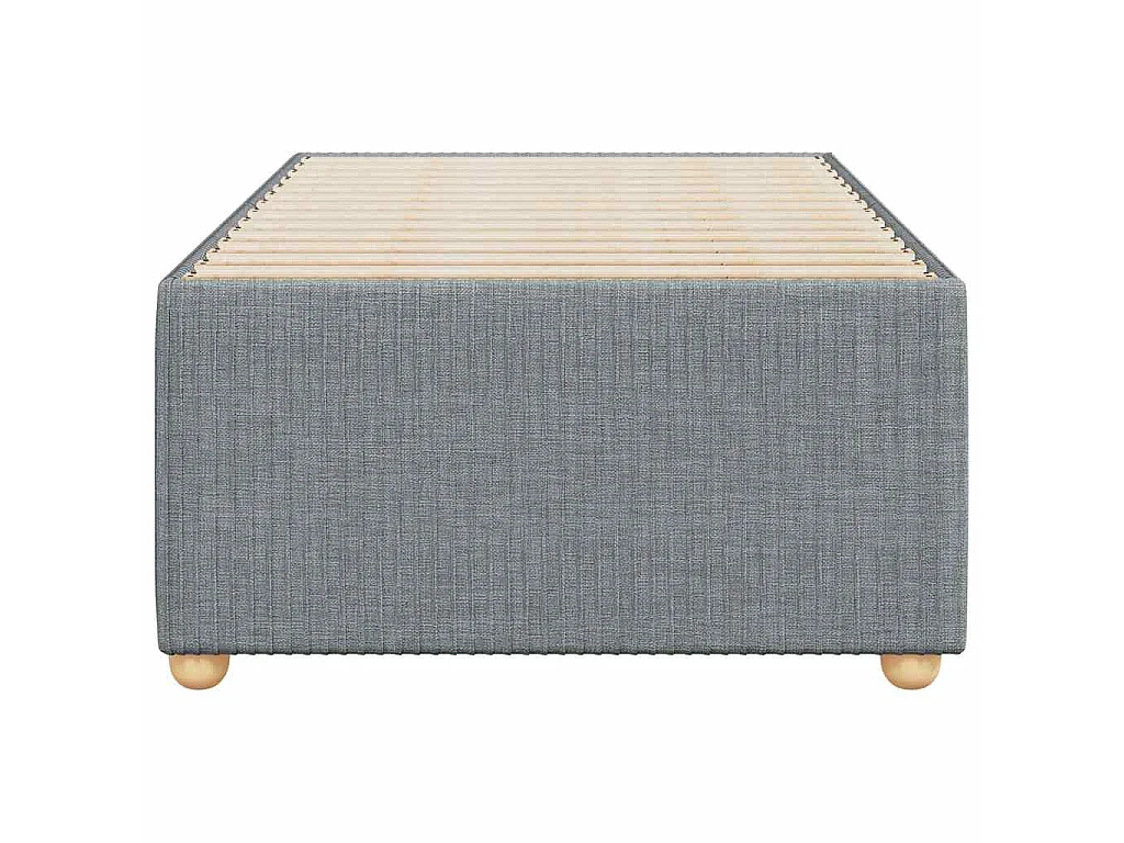 Bedframe zonder matras 90x200 cm stof lichtgrijs