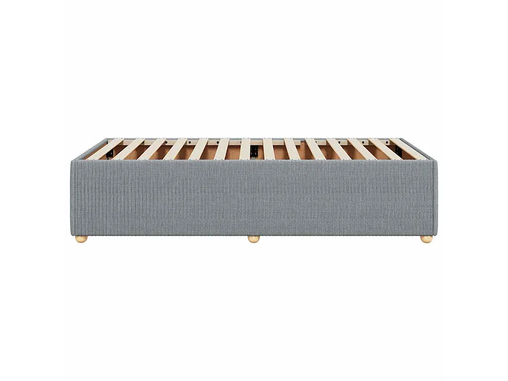 Bedframe zonder matras 90x200 cm stof lichtgrijs