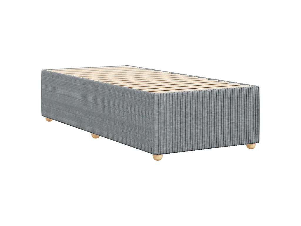 Bedframe zonder matras 90x200 cm stof lichtgrijs