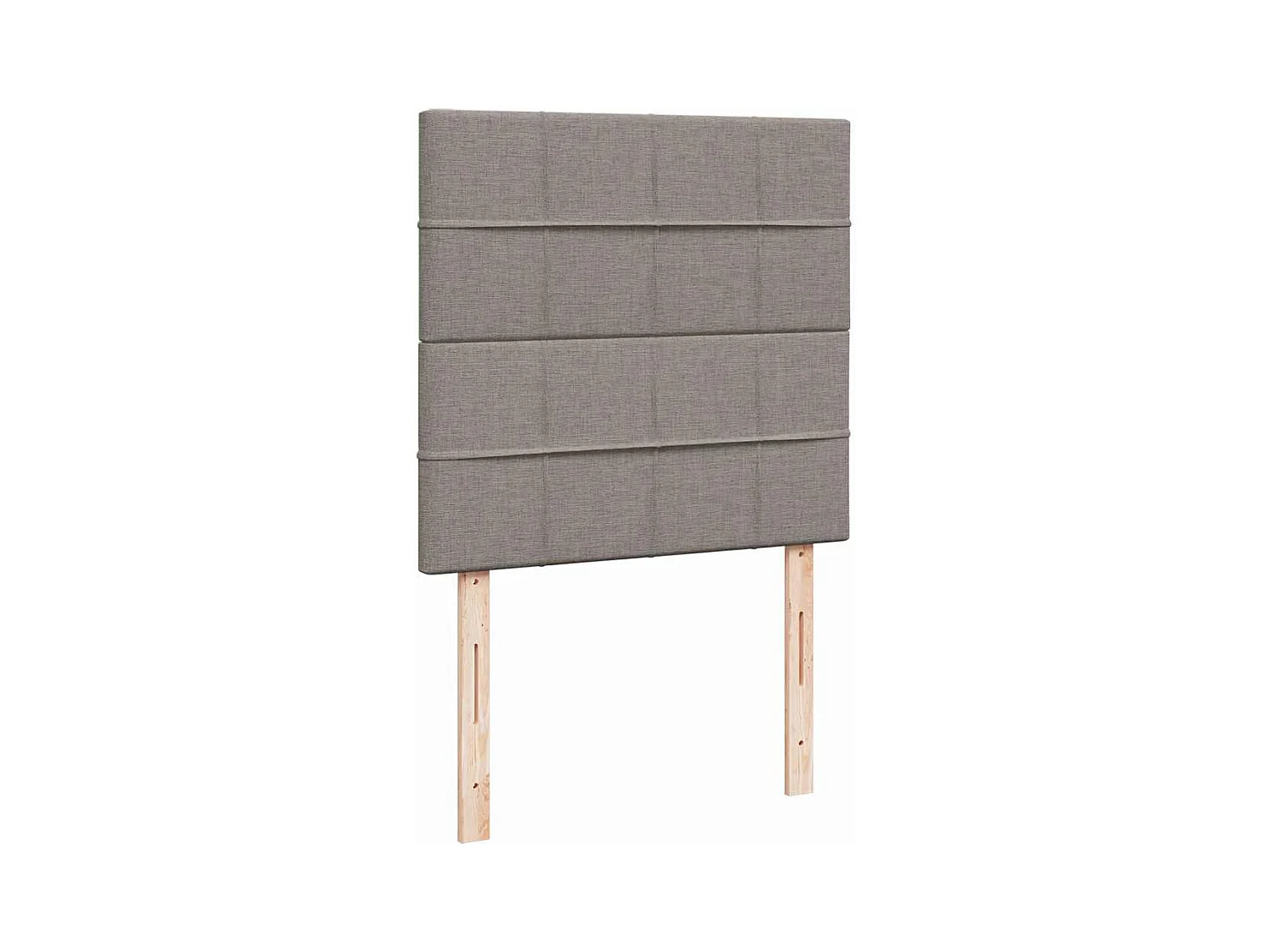 Boxspringbett mit Matratze Taupe 90x190 cm Stoff
