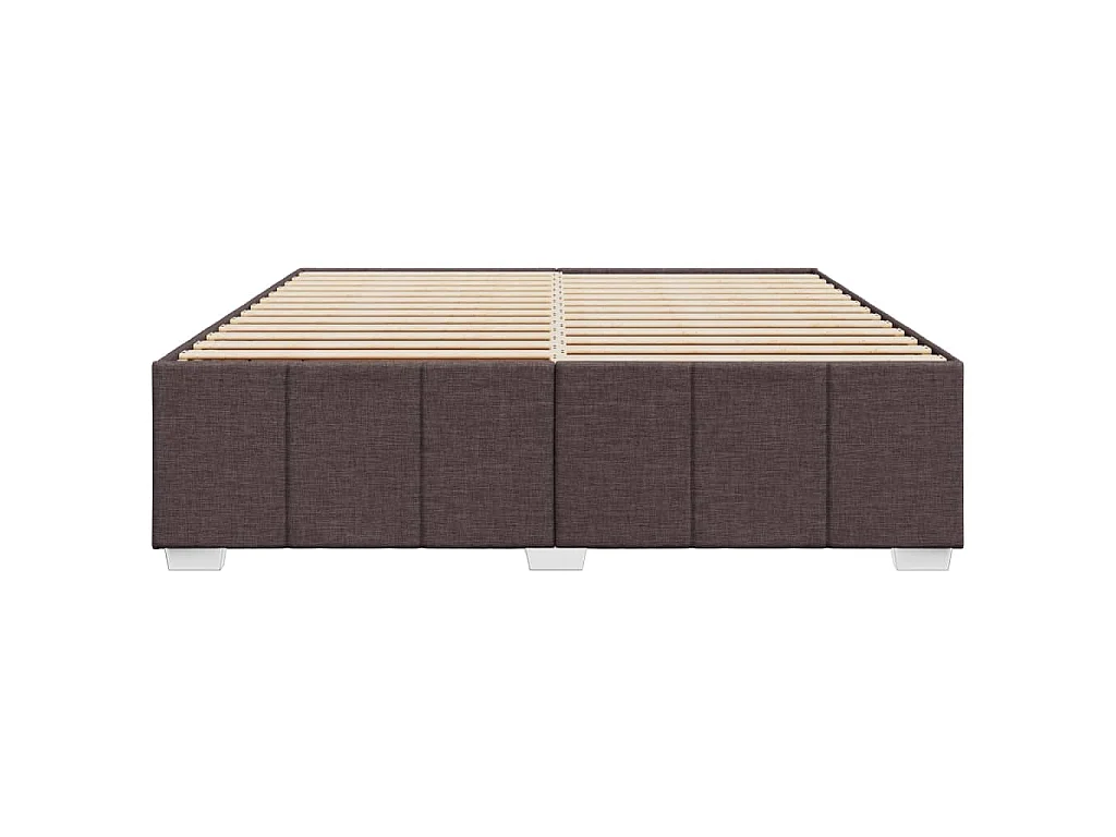 Bedframe zonder matras stof donkerbruin 180x200 cm