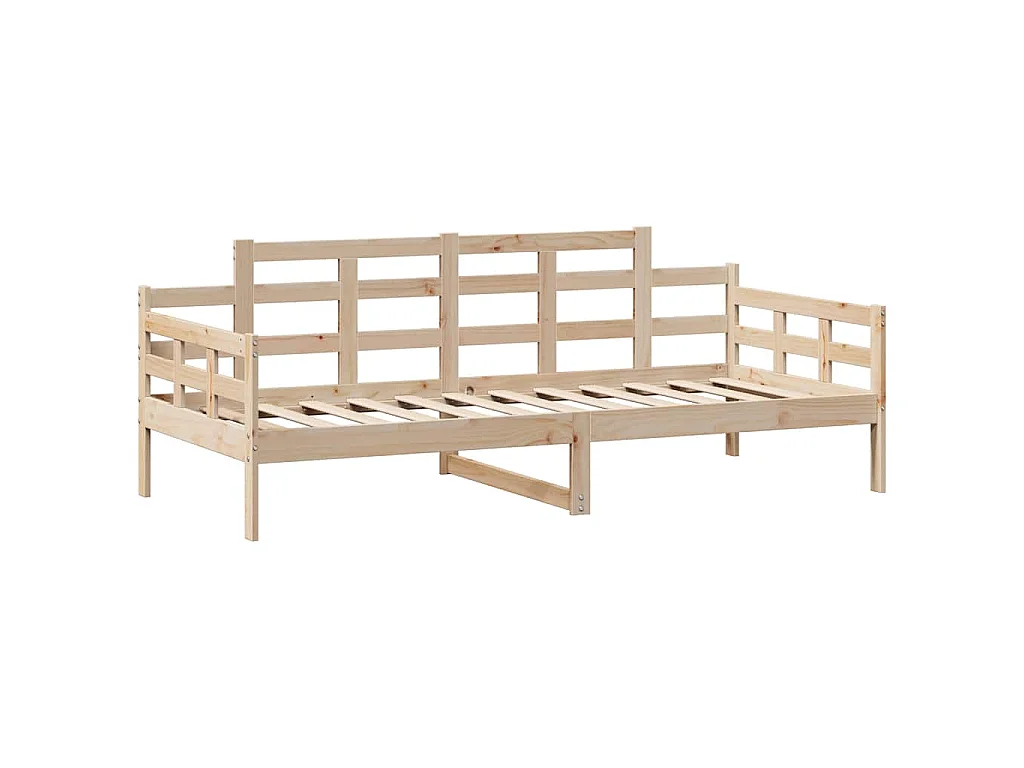 Lit de jour avec tiroirs sans matelas 90x190 cm bois massif