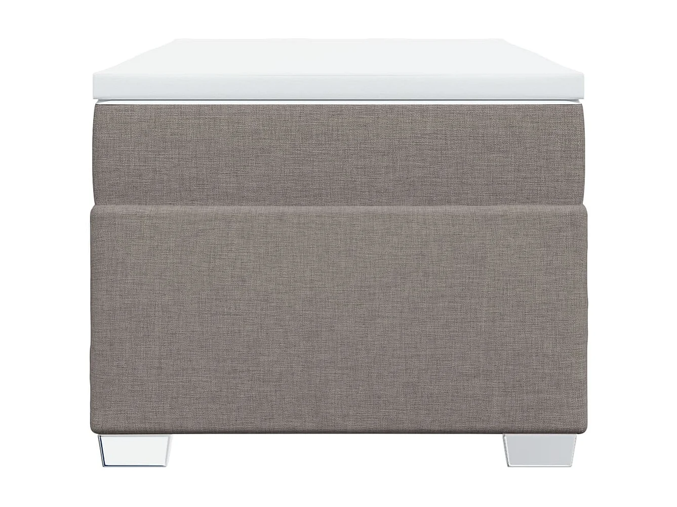 Sommier à lattes de lit avec matelas Taupe 90x200 cm Tissu