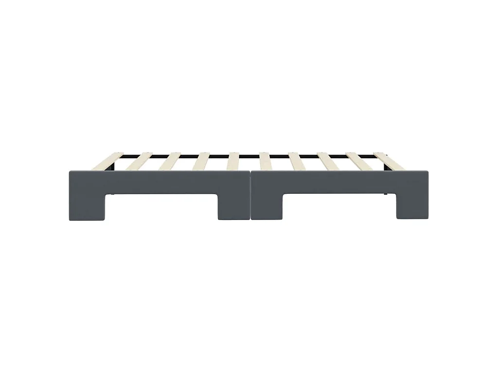 Sofá cama nido terciopelo gris oscuro 90x190 cm