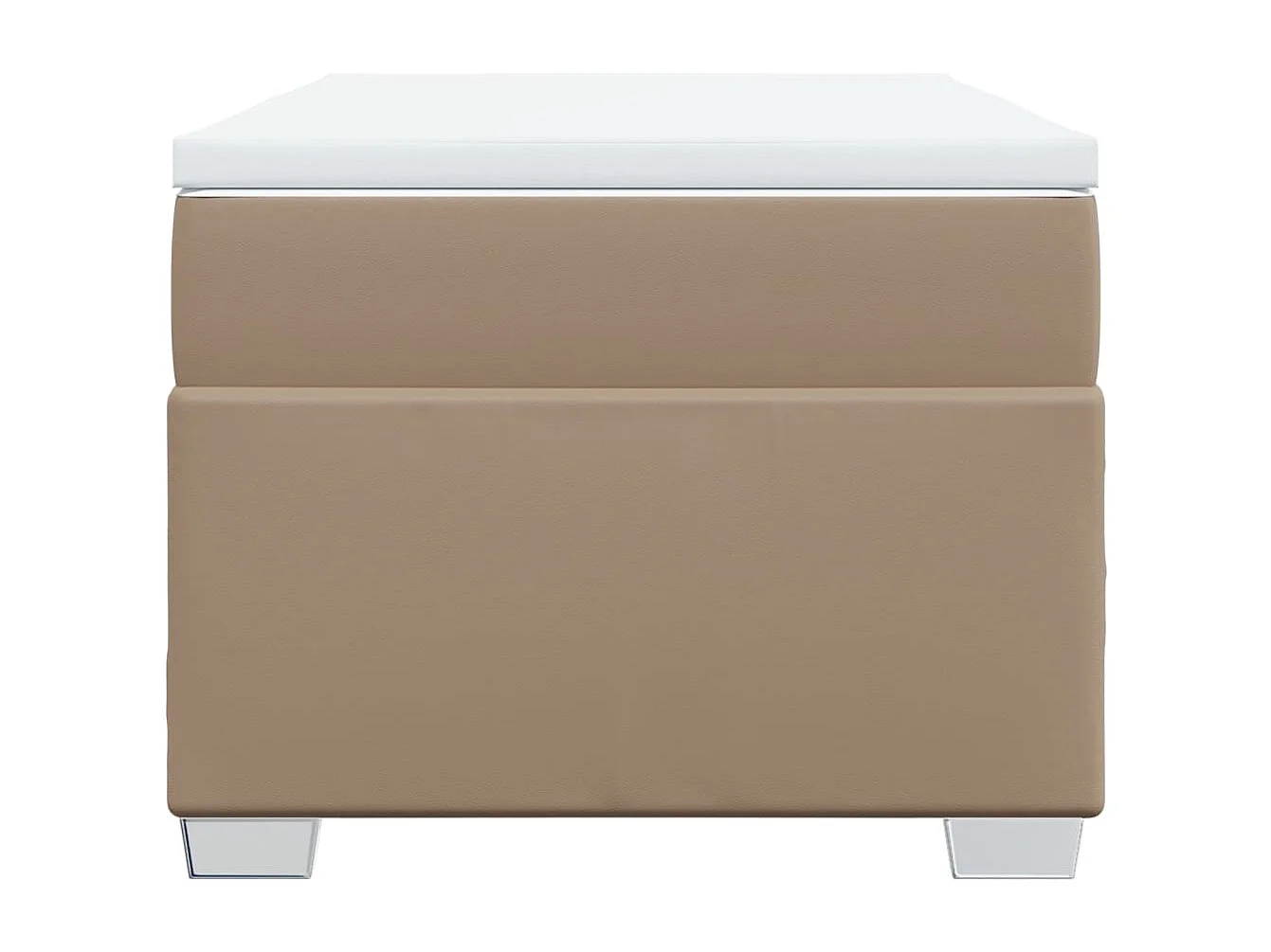 Boxspringbett Matratze Cappuccino-Braun 100x200cm Kunstleder