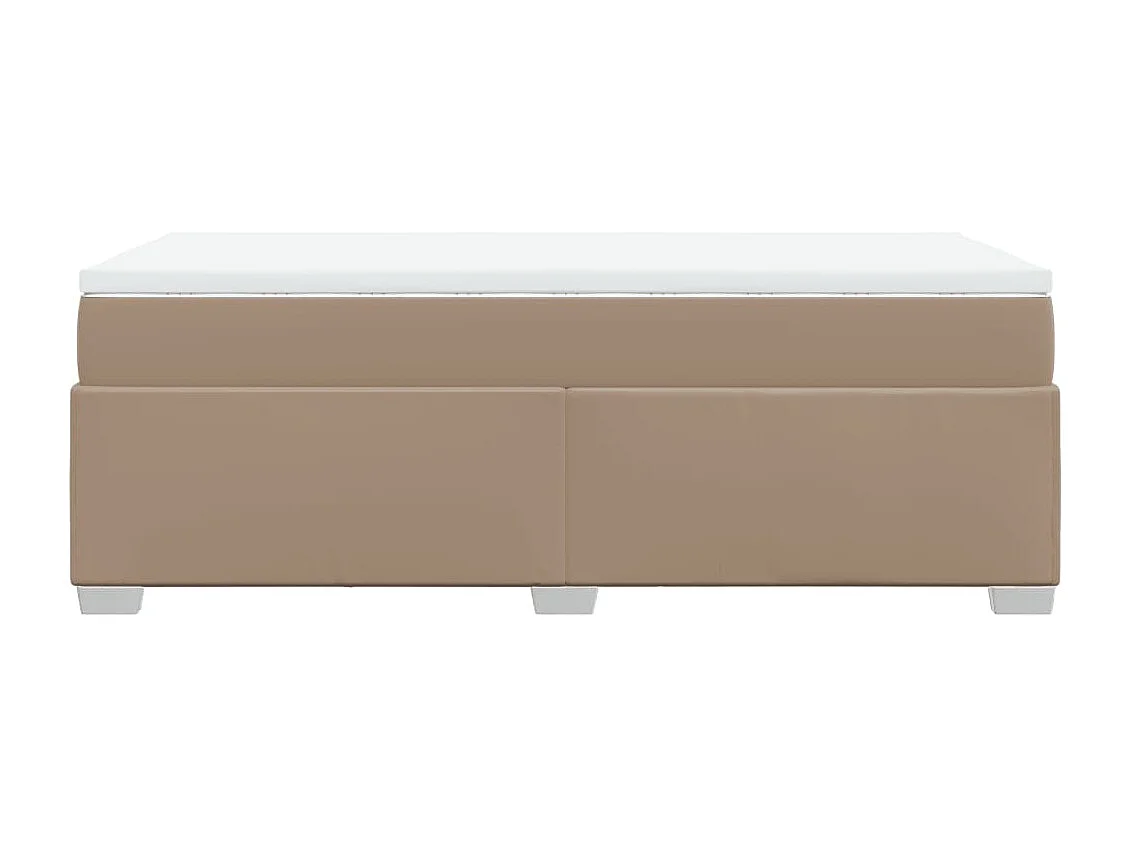 Boxspringbett Matratze Cappuccino-Braun 100x200cm Kunstleder