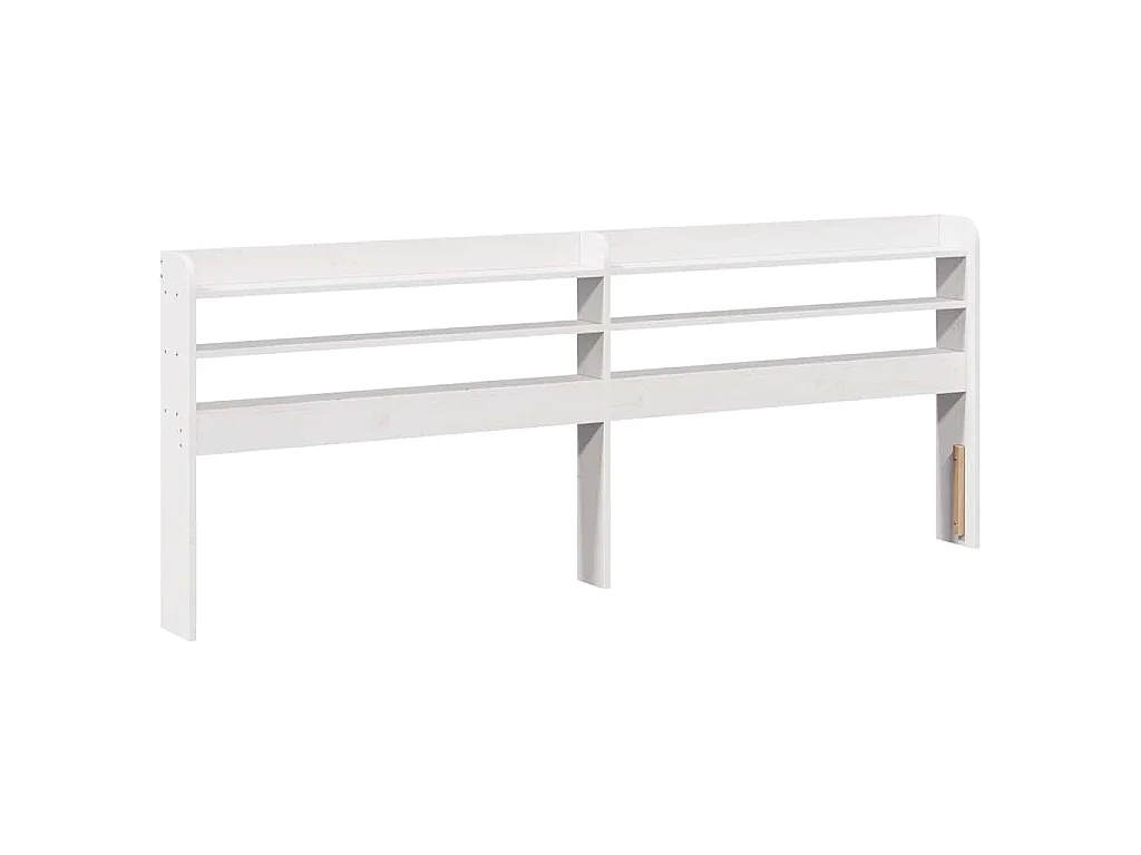 Bedframe met hoofdeinde zonder matras 180x200 cm wit