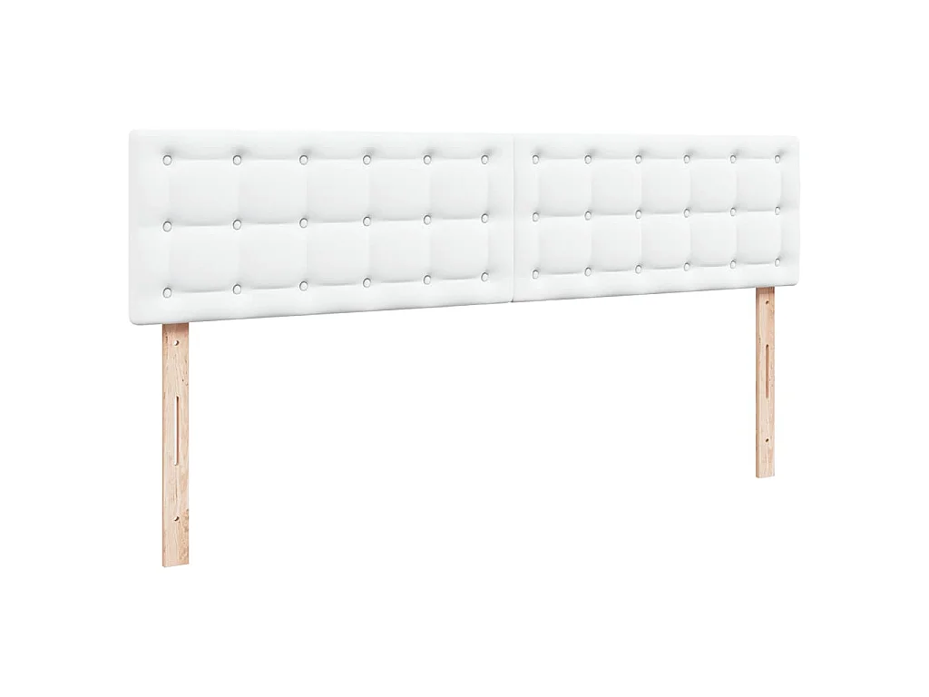 Cadre de lit ottoman avec matelas blanc 180x200 cm similicuir