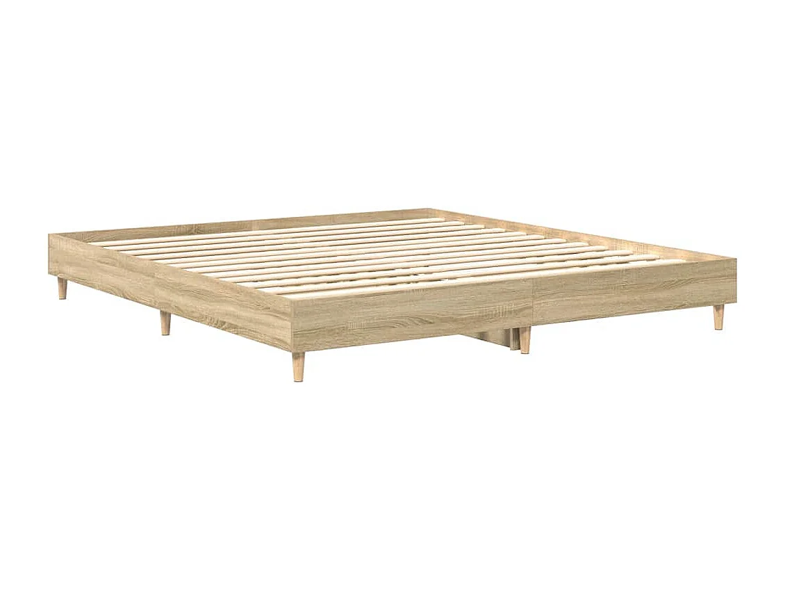 Bettgestell ohne Matratze Sonoma-Eiche 180x200 cm Holzwerkstoff