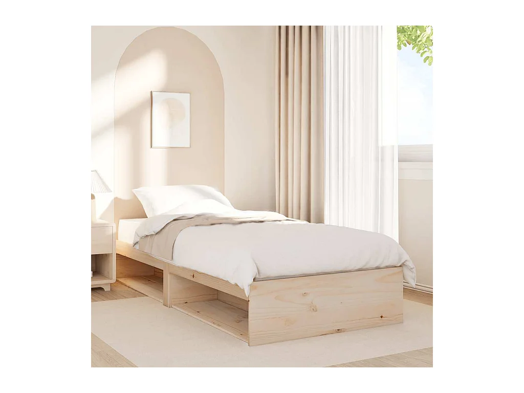 Dormeuse senza Materasso 100x200 cm in Legno Massello di Pino