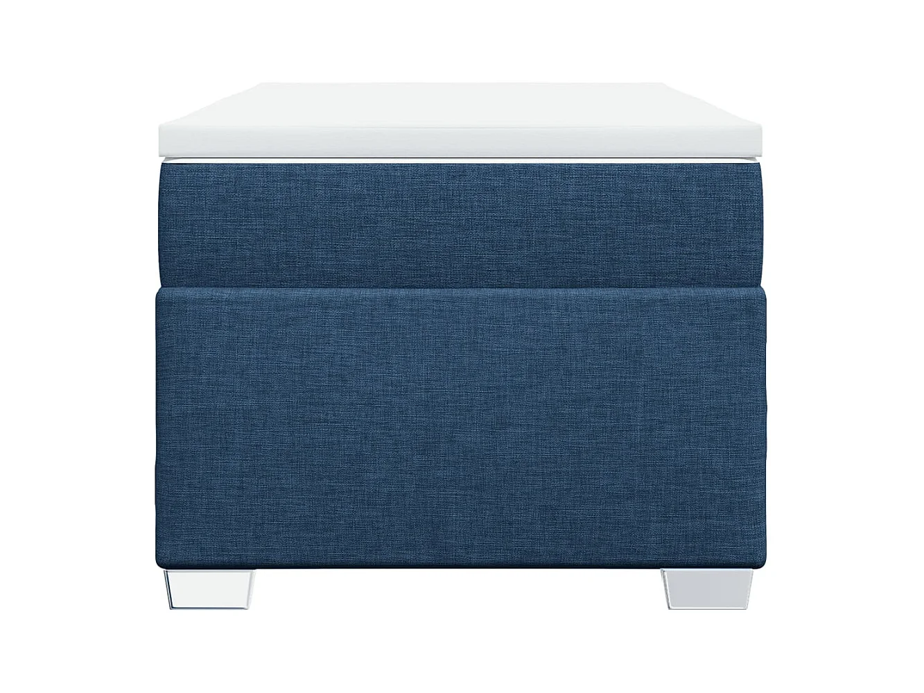 Cama com molas/colchão 100x200 cm tecido azul