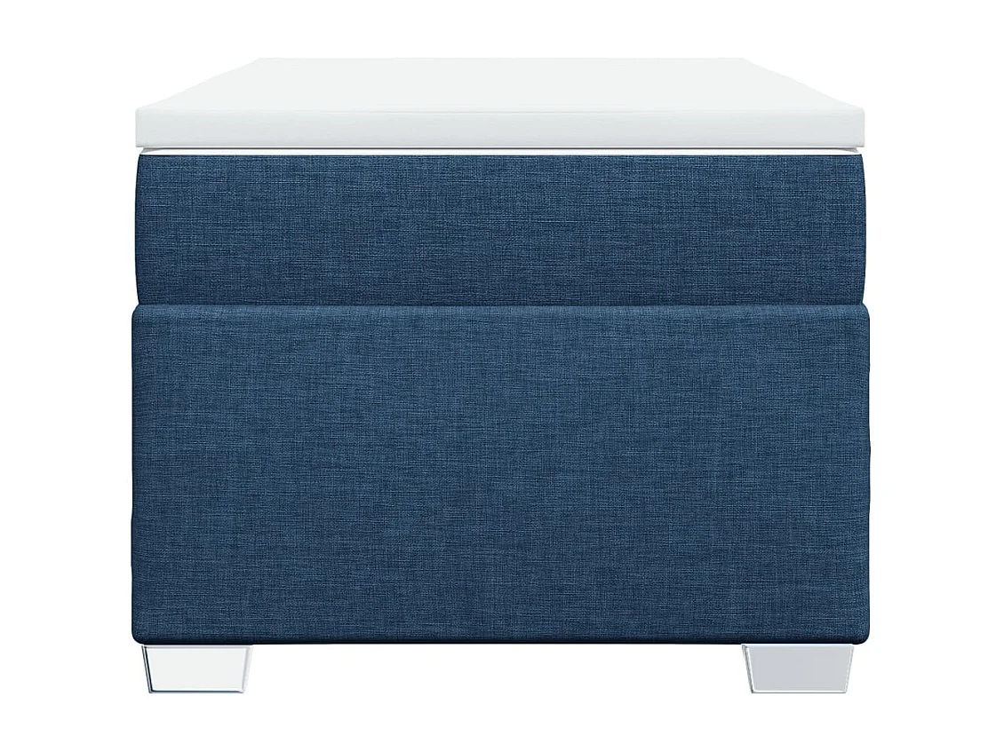 Boxspring met matras stof blauw 100x200 cm